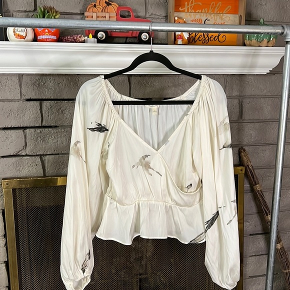 GRADE & GATHER WOMENS BLOUSE MEDIUM - Picture 1 of 17